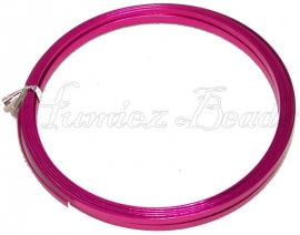 A-5004 Aluminumdraht plat Pink 5mm 10 meter