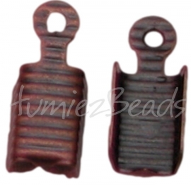 01628 Veterklem Antiek koper (Nikkelvrij) 13mmx5mm 11 stuks