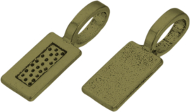 04495 Plakoog voor hangers (glue on bail) Antiek Brons (Nikkelvrij) 21mmx7mmx1mm 7 stuks