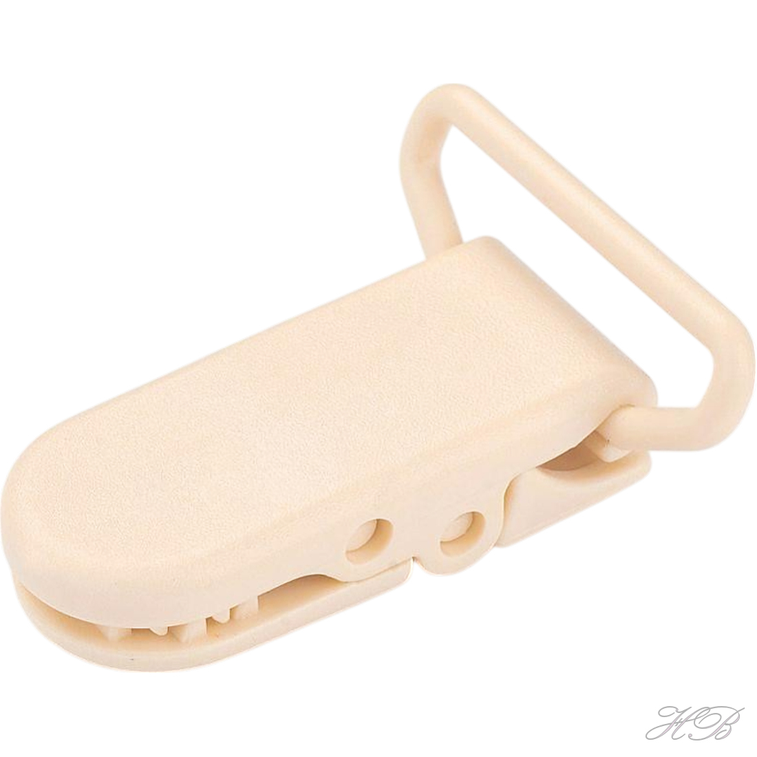 05627 Speenclip plastic Antique White   43x31x9mm 2 stuks