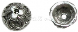 01672 Käppchen blume Antiksilber (Nickelfrei) 3mmx8mm 15 stück