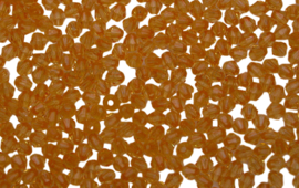01239 Acryl kraal facet bicone Oranje 4mm 20gram