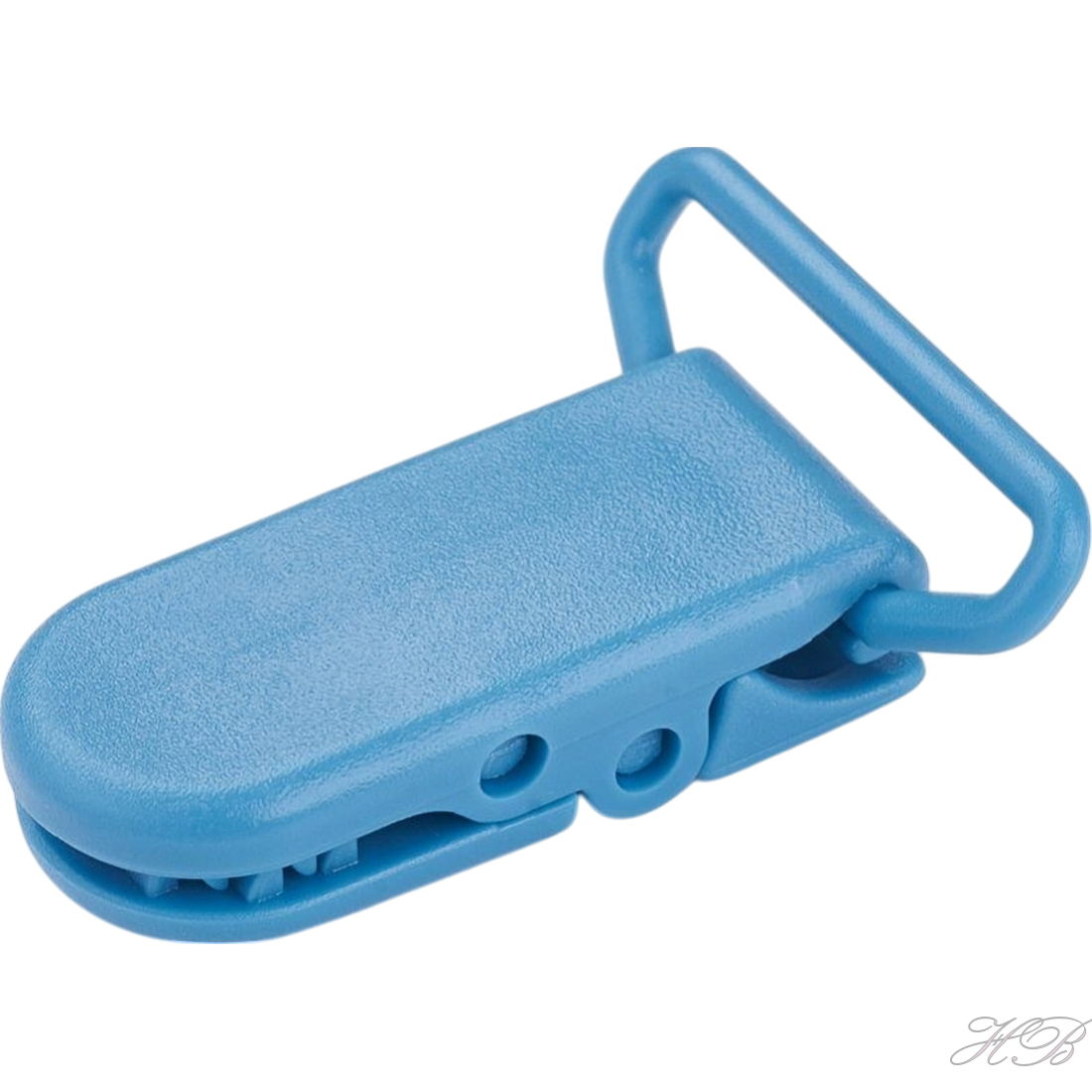 05628 Speenclip plastic Deep Sky Blue   43x31x9mm 2 stuks