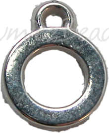 00254  European charm zubehöre  abstandhalter mit auge Antiksilber 13mmx10mm