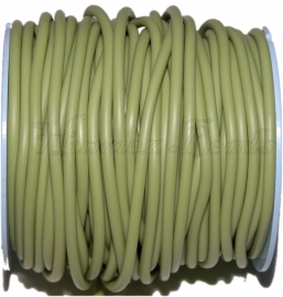 R-4009 Rubberkoord hol Licht groen 4mm; gat 1,5mm 3 meter