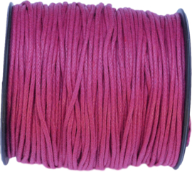 W-1501 Waxkoord  Fuchsia 1,5mm 7 meter