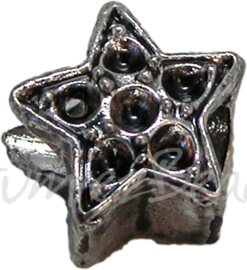 00389 European charm zubehöre stern Antiksilber 11mmx13mm