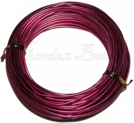 A-0016 Aluminumdraht Pink 2mm 12 meter