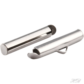 04967 Eindklem (304 stainless steel) Metaalkleurig 20x6x4mm; binnenzijde 3mm; gat 3mm 6 Stuks