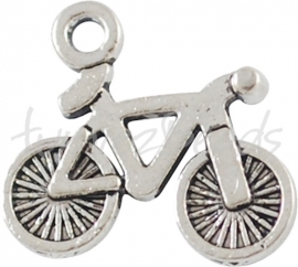 00716 Bedel fiets Antiek zilver  (nikkel vrij) 11 stuks