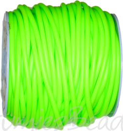 R-4016 Rubberkoord hol Fel groen 4mm; gat 1,5mm 1meter