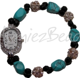 502 Horloge Turquoise