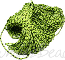 PARA-4028 Paracord Grün-schwarz 4mm 6 meter