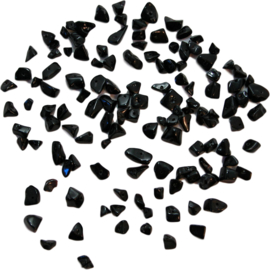 01321 Hematiet chipsperle Schwarz  5 gramm