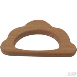 00161 Houten kraal Ring wolk Moccasin 47x85x10mm 1 stuks