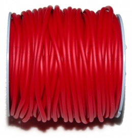 R-4005 Rubberkoord hol Rood 4mm; gat 1,5mm 1 meter