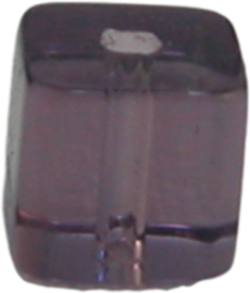 01919 Glasperle viereck Violett 4mm 1 strang (±30cm)