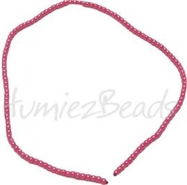 03430 Glasperle strang (±30cm) Pink 3mm 1 strang