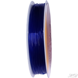 E-0836 Elastiek  Donker blauw 0,8mm ±9 Meter