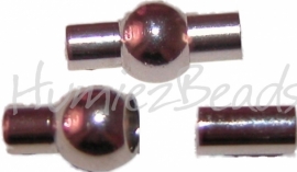 01770 Magnetische verschluss Nickelfarbe (Nickelfrei) 17mmx8,5mm; loch 4mm