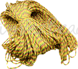 PARA-4005 Paracord Gelb-orange-grün 4mm 6 meter