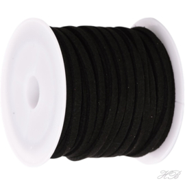 V-0317 Veter (±5 meter) Zwart 3x1,5mm 1 rol