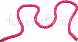 03690 Glasperle strang (±30cm) baking painted Pink 4mm 1 stück