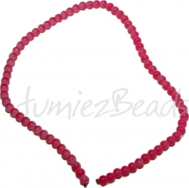 03470 Glasperle strang (±40cm) jelly Rose 6mm 1 strang