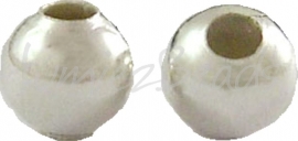 00642 Spacer rond Zilverkleurig (Nikkelvrij) 3,2mm ±100 stuks