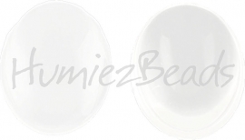 00058 Cabochon Transparant 29,5mmx21,5mmx0,6mm 1 stuks