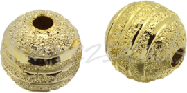 01236 Stardust perle Goldfarbe 10mm; loch 1,2mm 4 stück