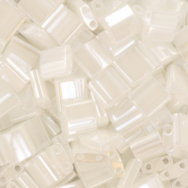 MT-05010 Miyuki Tila ceylon pearl white (TL-420) 5x5mm ±3 gram