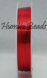 C-0018 Koperdraad 15meter Rood 0,4mm