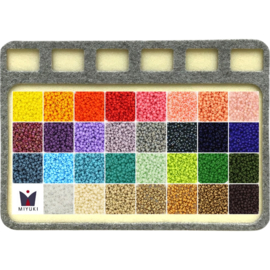 MCR-08001 Miyuki Colorpack Rocailles 31 kleuren 8/0 1 set