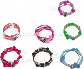 122 Spiralfeder armband roosjes