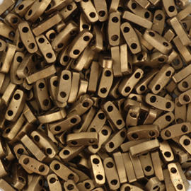 MT-01213 Miyuki Kwart tila metallic matte dark bronze (QTL-2006) 1,2x5mm ±1 gram