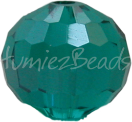 00056 Glasperle Imitation Swarovski 5000 round Emerald 10mm 4 stück