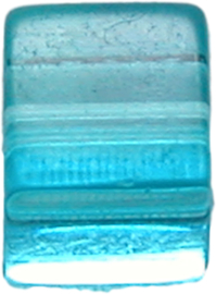 01863 Glaskraal kubus Lichtblauw 6mm 1 streng (±30cm)
