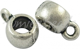 03833 Spacer met oog Antiek zilver (Nikkelvrij) 7 stuks