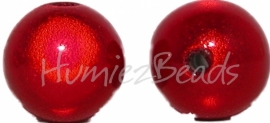 03377 Acryl perle miracle Rot 12mm; loch 2mm 6 stück