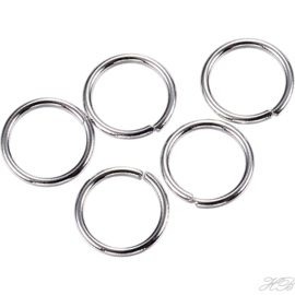 05569 Ringetjes (304 stainless steel) Metaalkleurig 6x0,7mm ±100 stuks