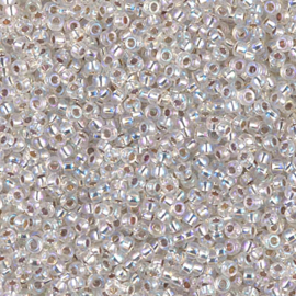 MR-11034 Miyuki Rocailles silverlined ab crystal (11-1001) 11/0 ±15 gram