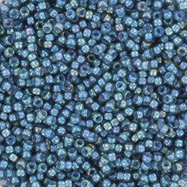 MR-15019 Miyuki Rocailles fancy lined teal (15-2256) 15/0 ±6 gram