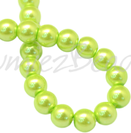 04028 Glasparel GreenYellow 3-4mm; gat 0,5mm 1 streng ±30cm