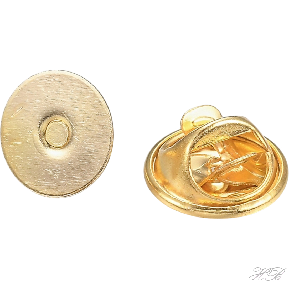 01471 Broche Pin Goudkleurig   8x11.5x6mm; pin 1mm 2 stuks