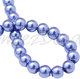 04034 Glasparel SlateBlue 3-4mm; gat 0,5mm 1 streng ±30cm