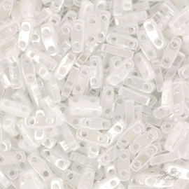 MT-01208 Miyuki Kwart tila Ceylon white pearl (QTL-420) 1,2x5mm ±3 gram