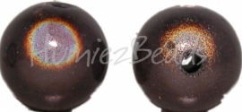 03375 Acryl perle miracle Grau 12mm; loch 2mm 6 stück