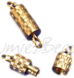 01216 Drehverschluss  Goldfarbe (Nickelfrei) 10mmx4mm  6 Stück