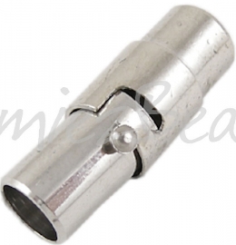 01960 Magnetische verschluss Stainless Steel 18mmx5mm; loch 4mm